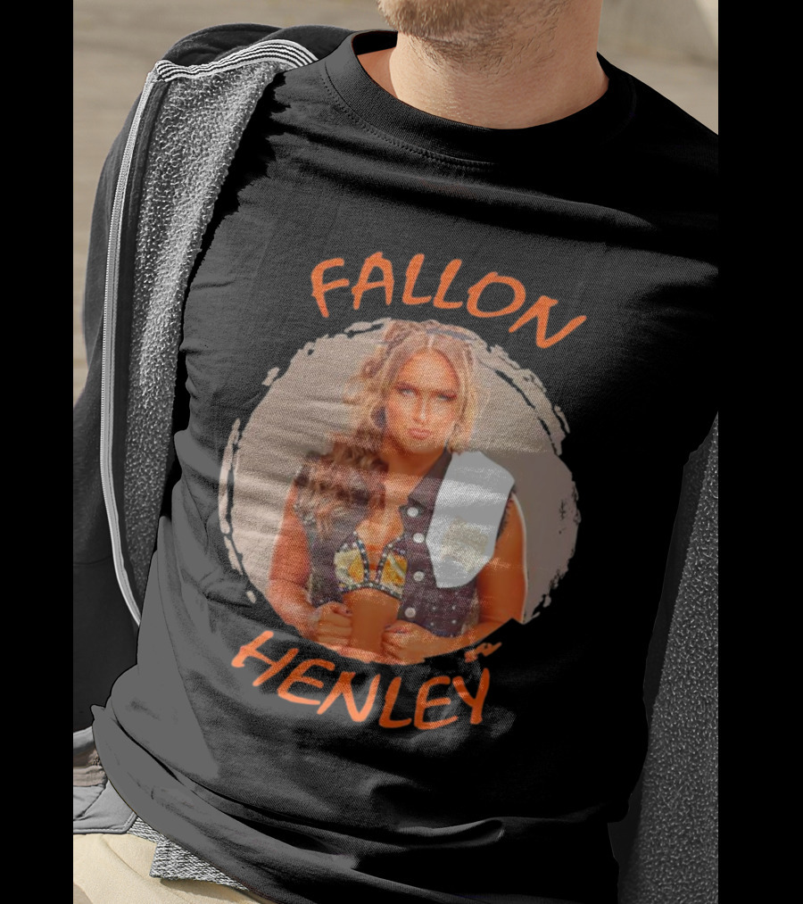 Fallon Henley WWE Bold Image With Studded Vest And Headband T-Shirt