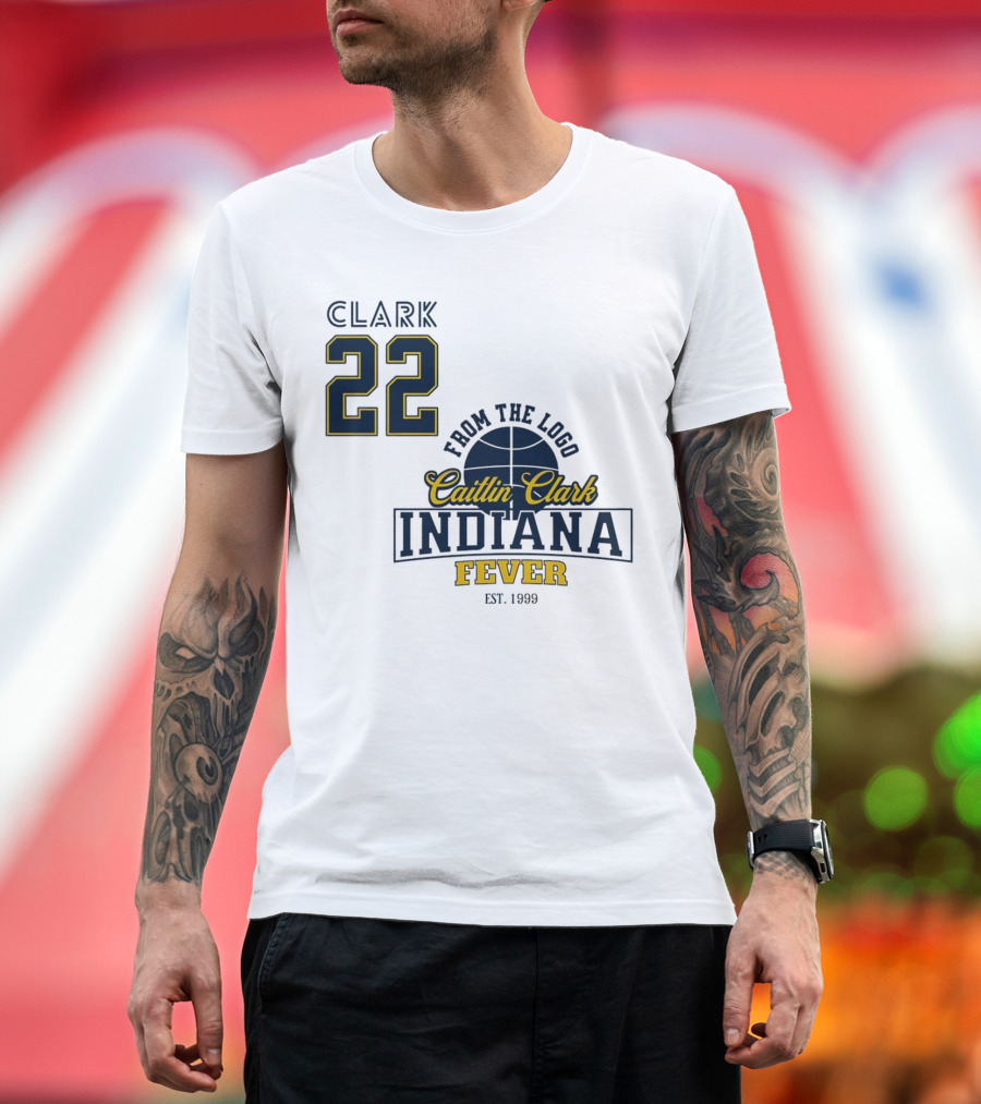 Clark 22 From the Logo Caitlin Clark Indiana Fever Est. 1999 Basketball T-Shirt