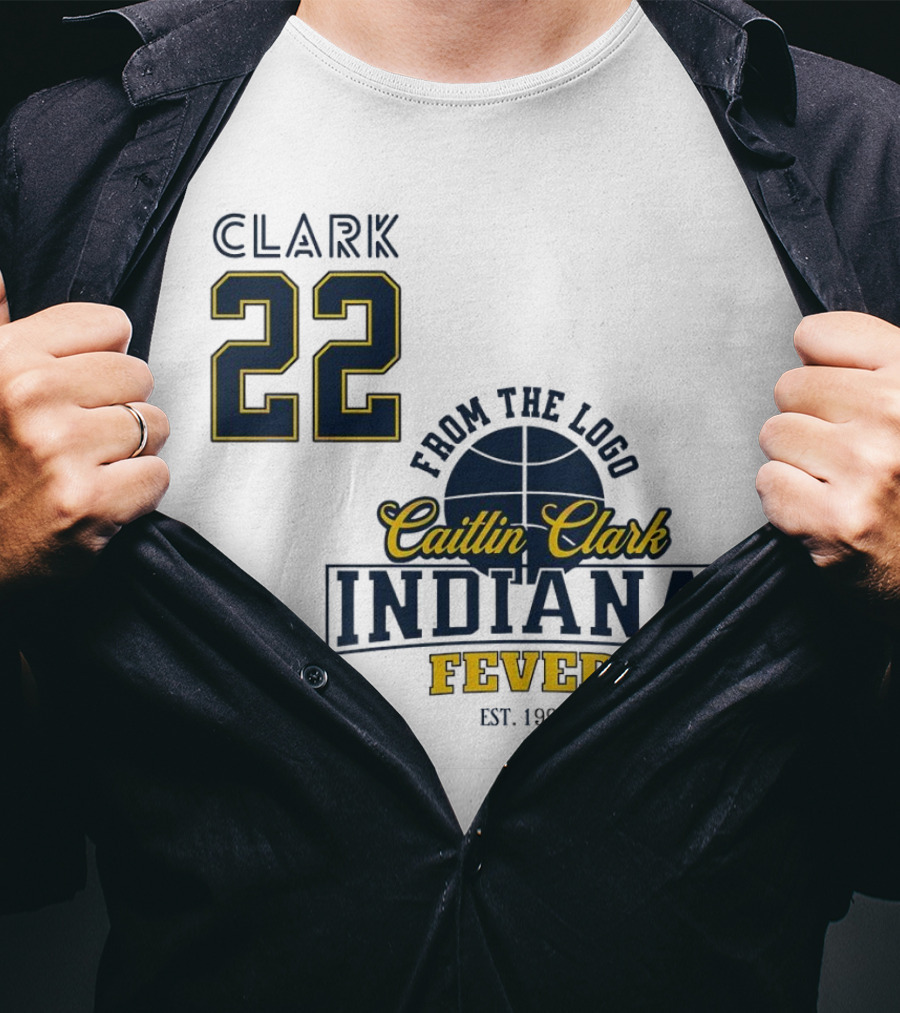 Clark 22 From The Logo Caitlin Clark Indiana Fever Est. 1999 Basketball T-Shirt