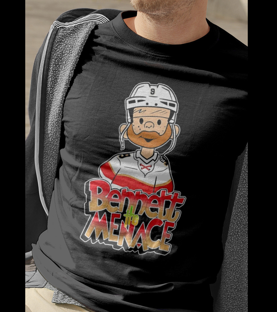 Bennett The Menace Florida Panthers Hockey Sam Bennett T-Shirt