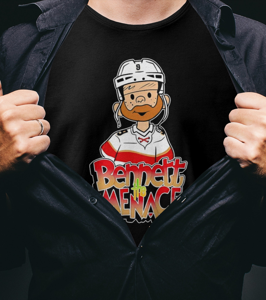 Bennett The Menace Florida Panthers Hockey Sam Bennett T-Shirt