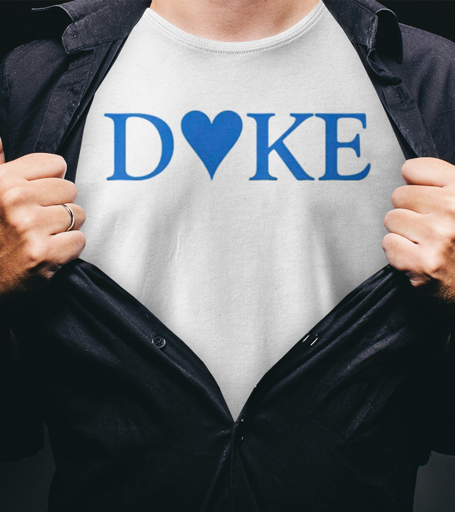 Duke Heart Blue Text T-Shirt