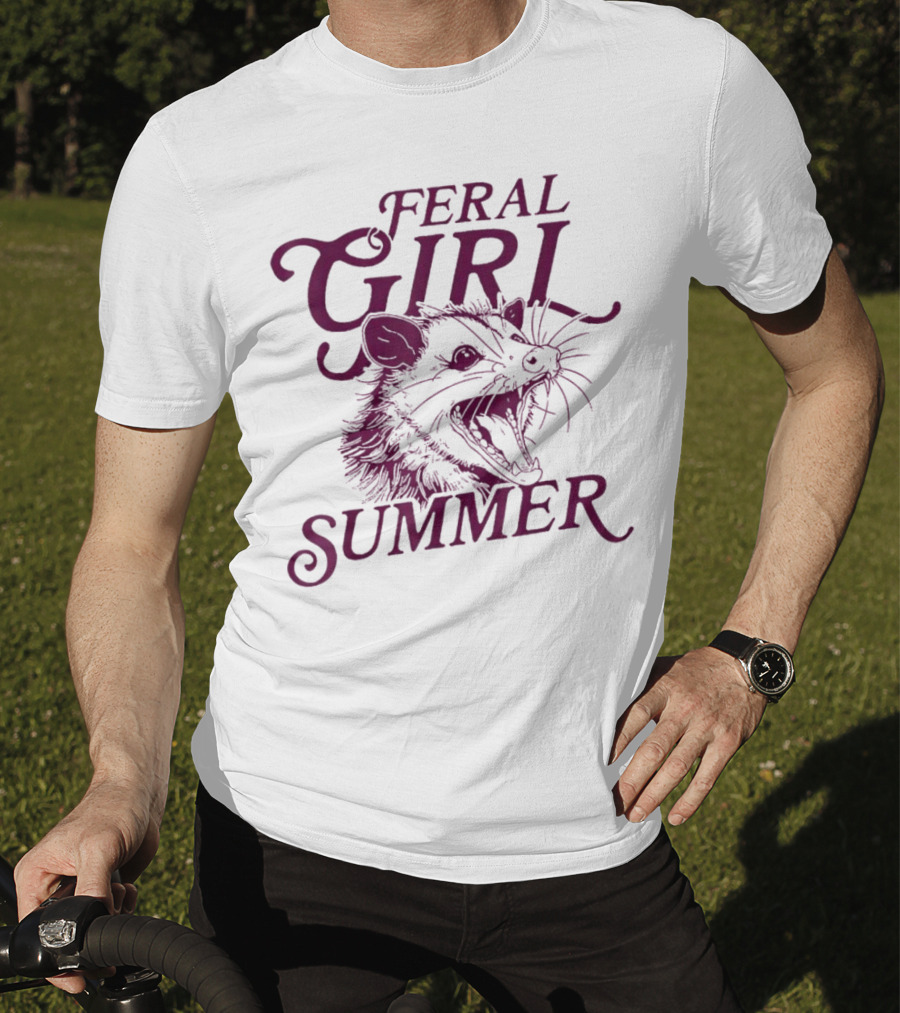 Feral Girl Summer Opossum T-Shirt
