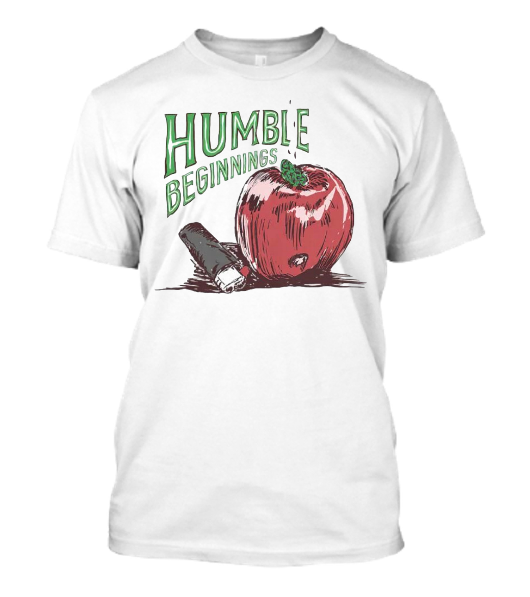 Humble Beginnings Apple With Pencil T-Shirt