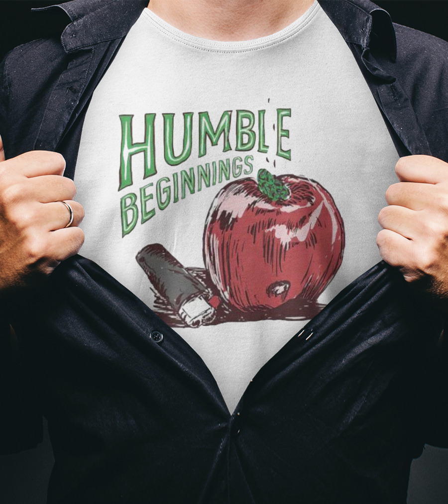 Humble Beginnings Apple With Pencil T-Shirt
