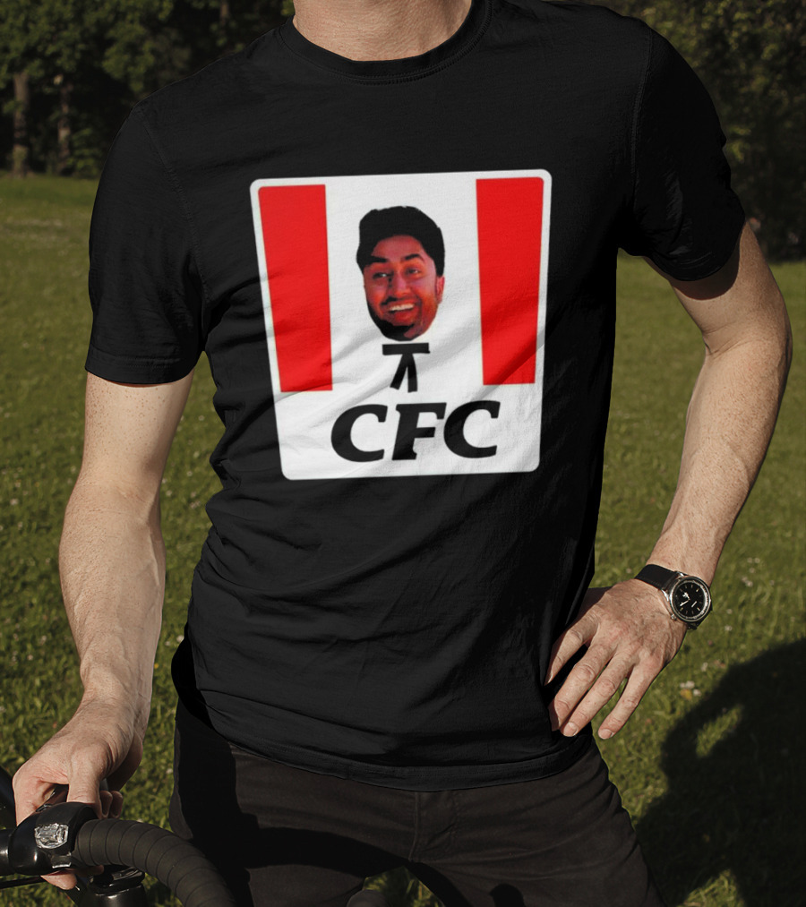 Mafs Collins CFC Parody Fried Chicken Face T-Shirt
