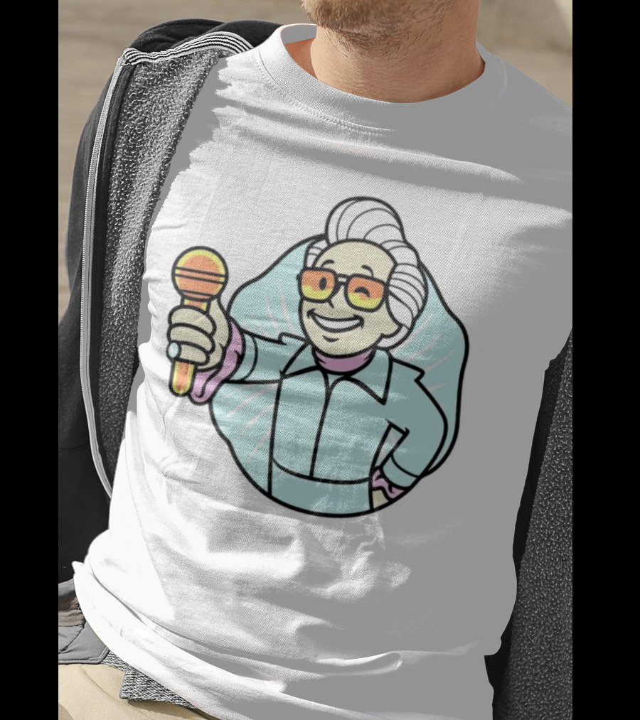 Vault Boy Elvis Microphone T-Shirt