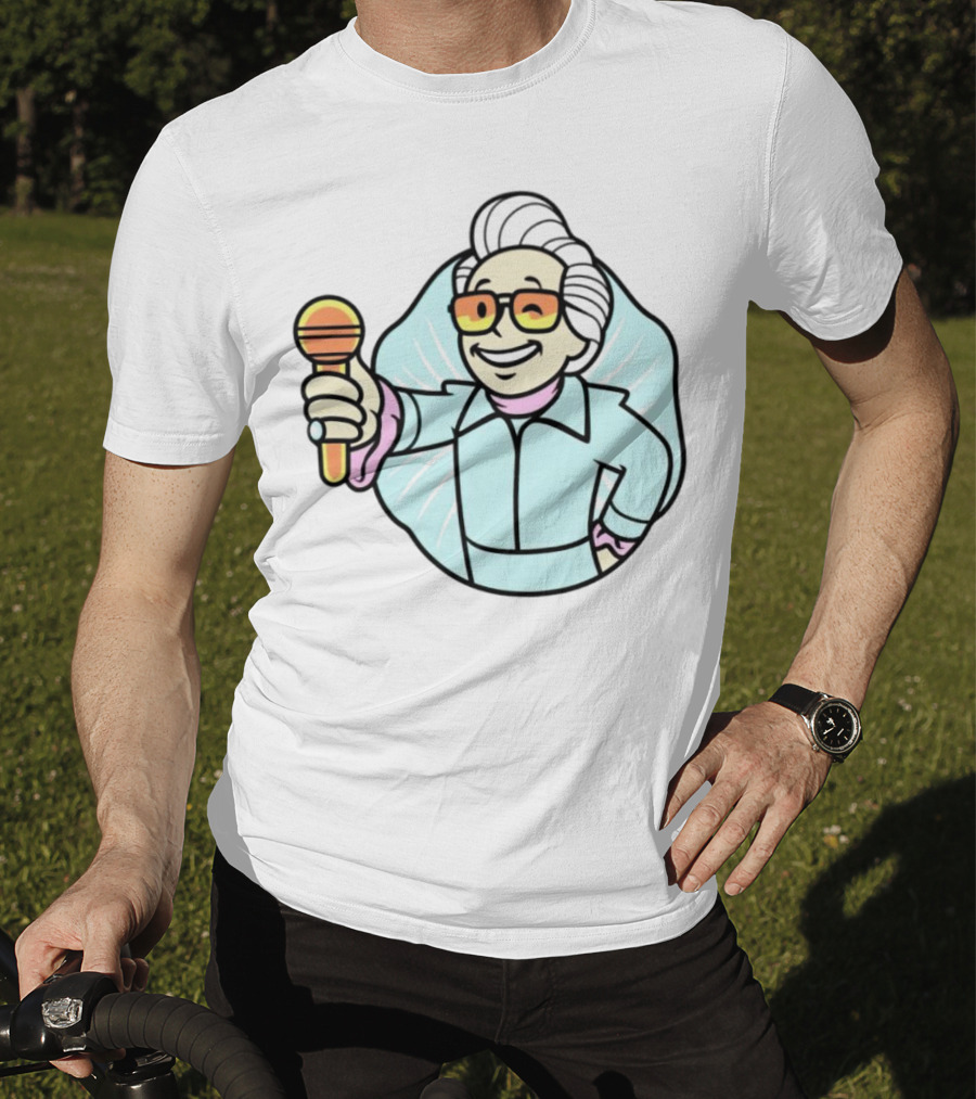 Vault Boy Elvis Microphone T-Shirt