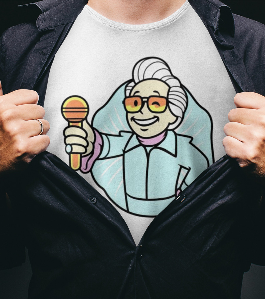 Vault Boy Elvis Microphone T-Shirt