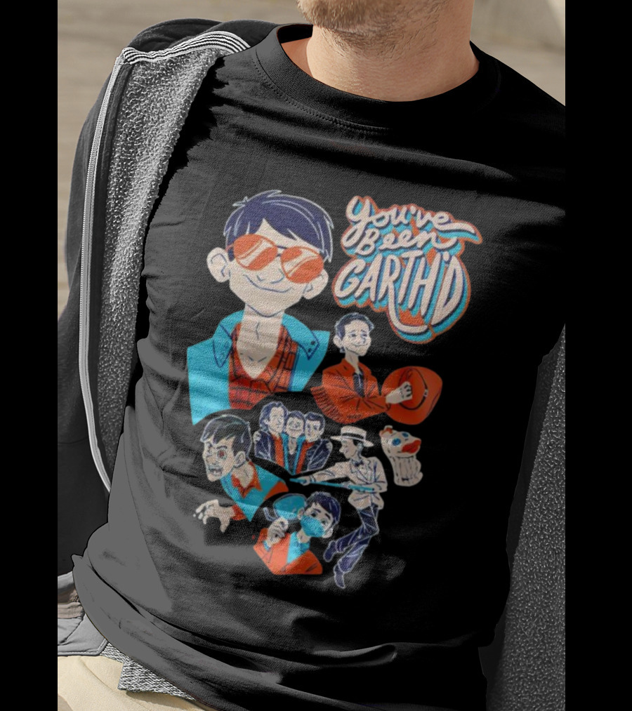 You've Been Garthd Cartoon Style Character Montage T-Shirt