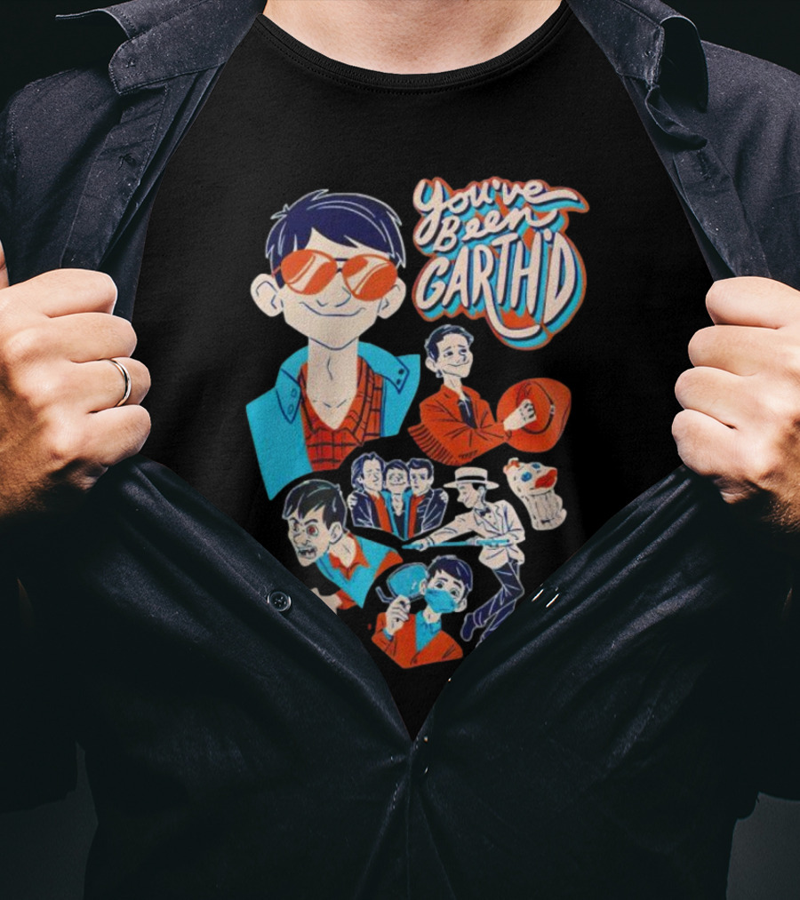You've Been Garthd Cartoon Style Character Montage T-Shirt