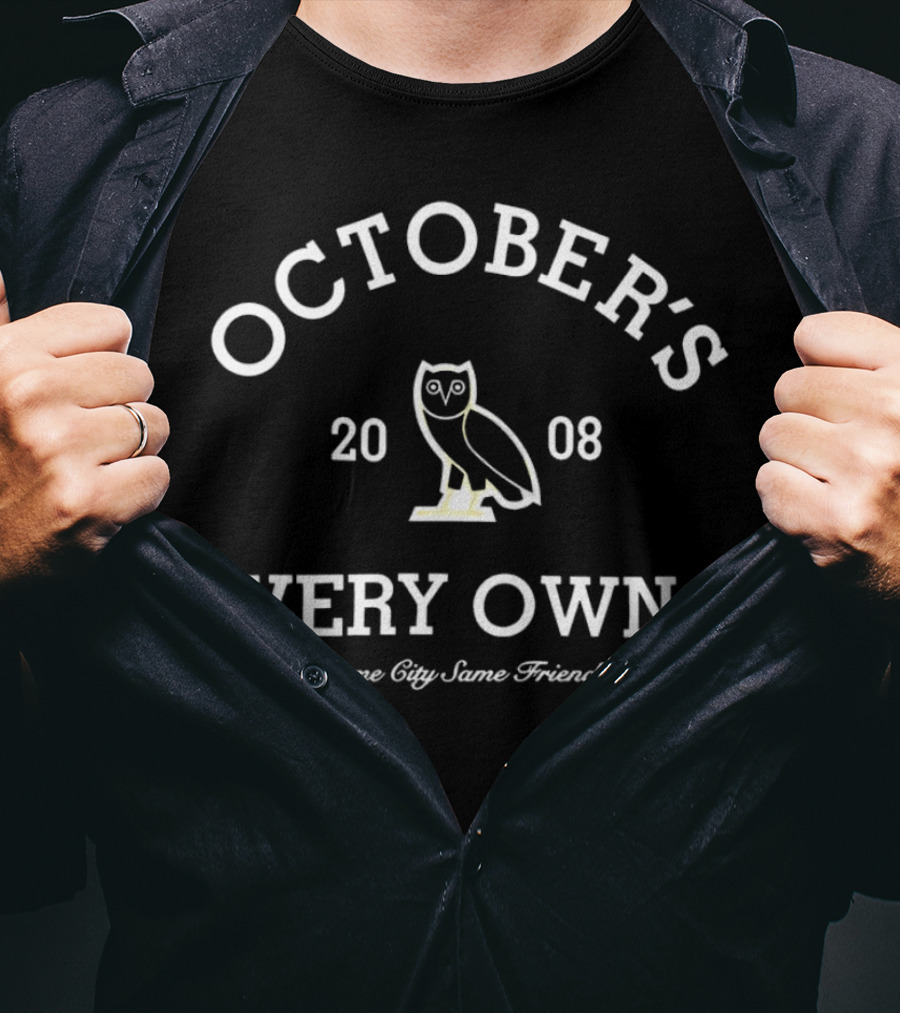 October's Very Own 2008 Owl Icon Same City Same Friends T-Shirt