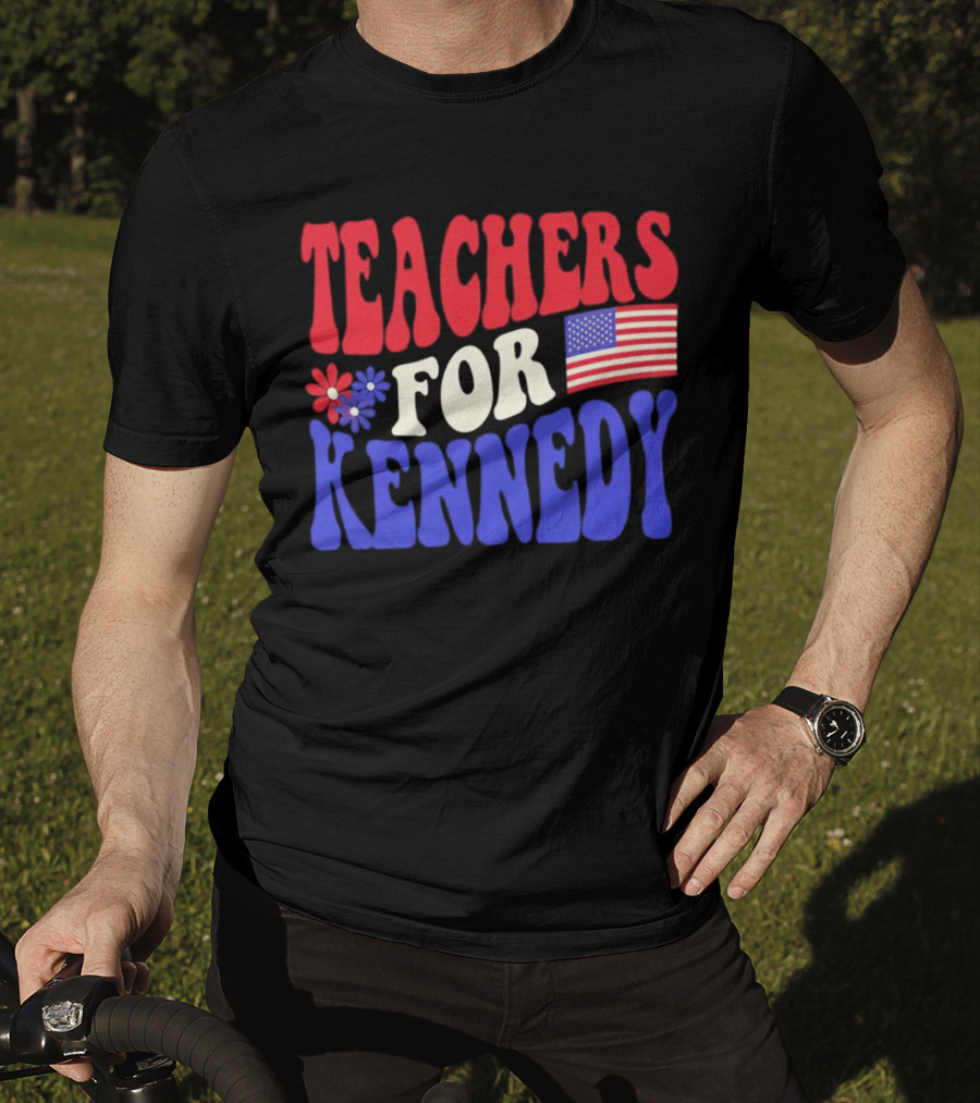 Teachers For Kennedy American Flag T-Shirt