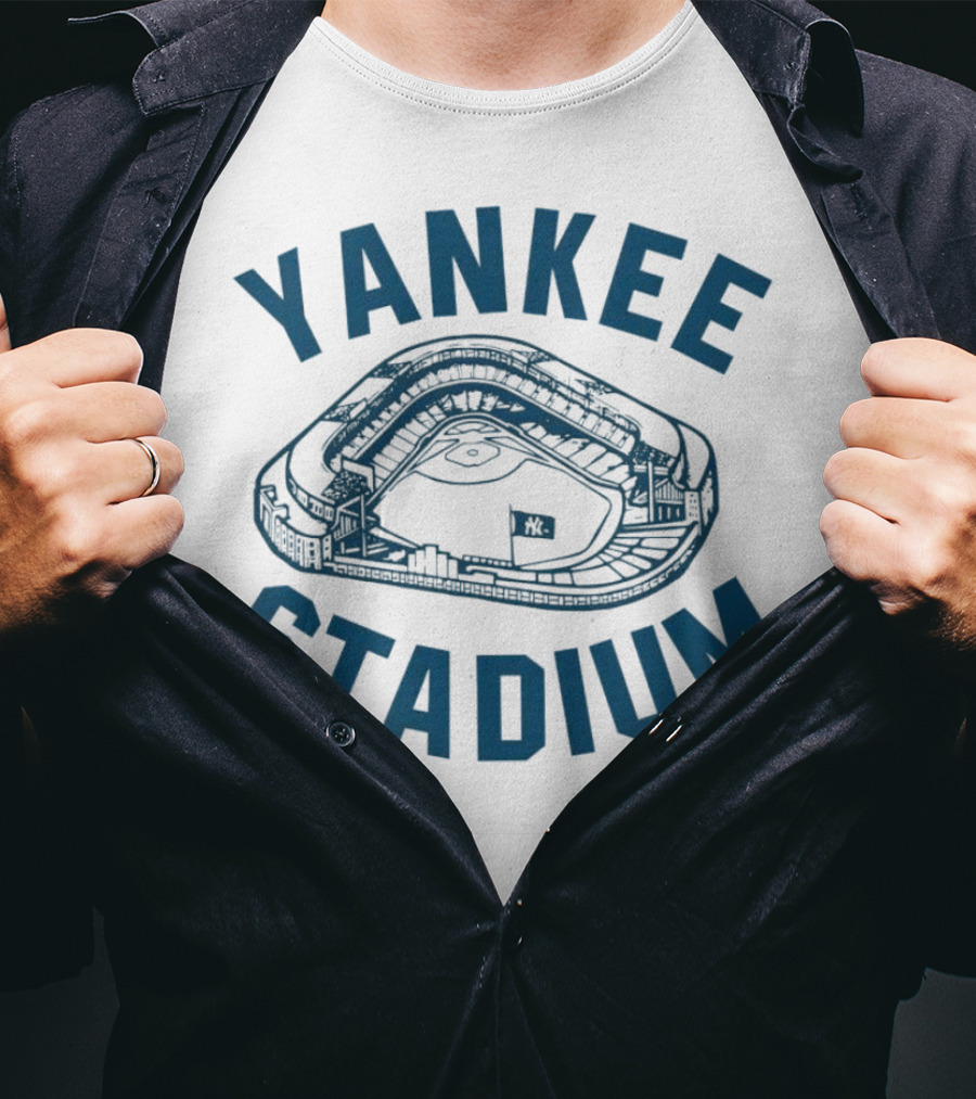Yankee Stadium Baseball Illustration Yankees T-Shirt