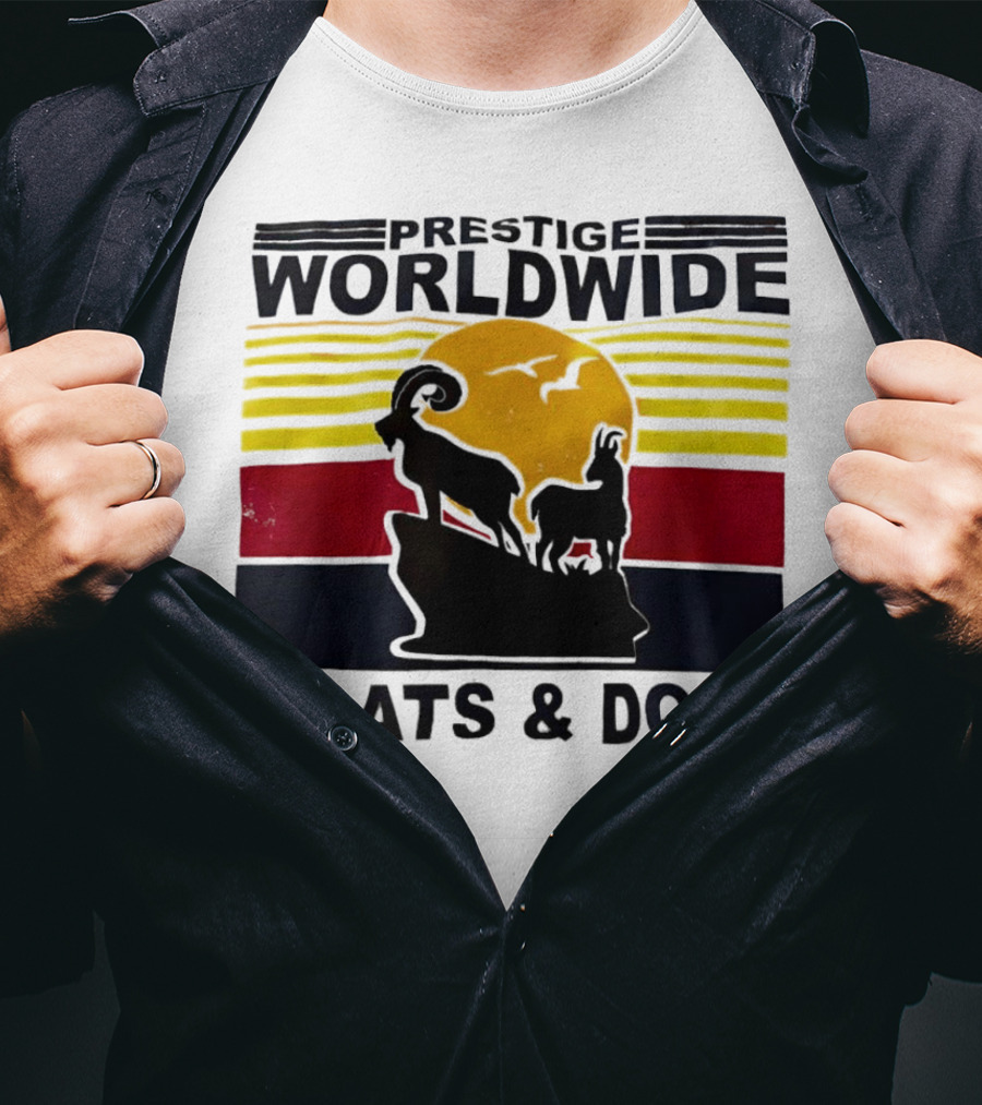 Prestige Worldwide Goats And Does Vintage Sunset T-Shirt