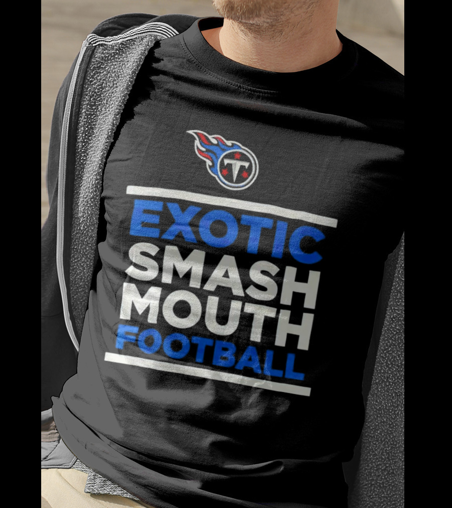 Tennessee Titans Exotic Smash Mouth Football T-Shirt