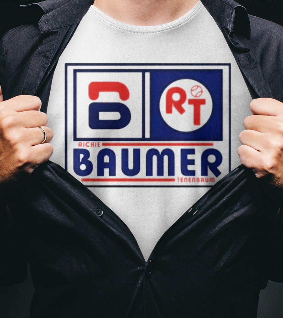 Richie Baumer Tenenbaum Tennis Emblem RT T-Shirt