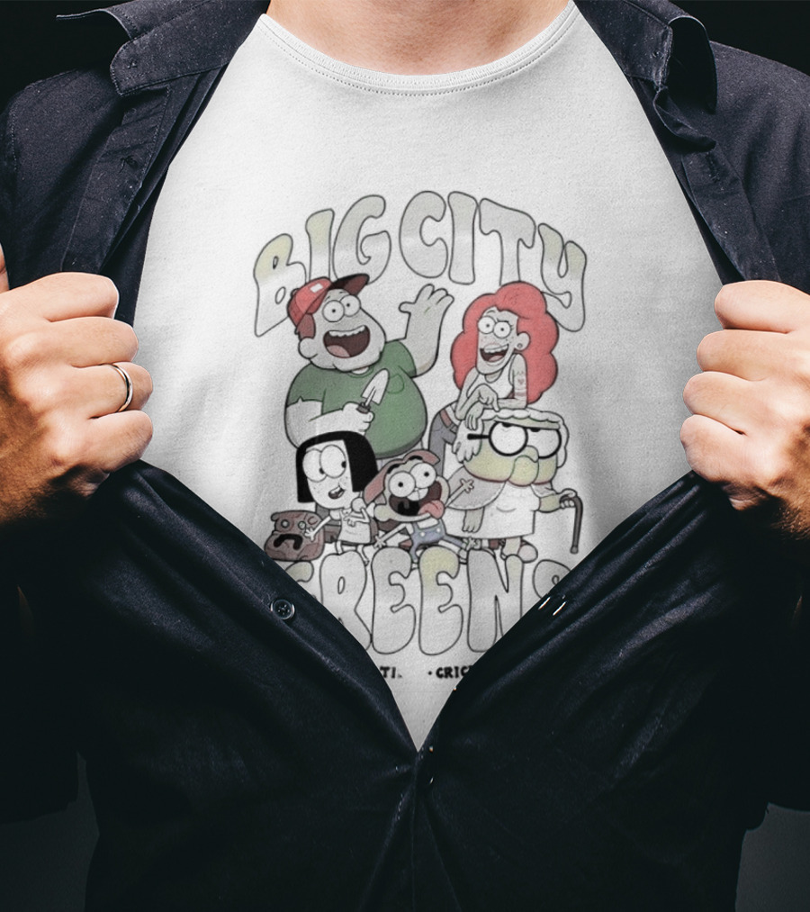 Big City Greens Bill Nancy Tilly Cricket Gramma Characters T-Shirt