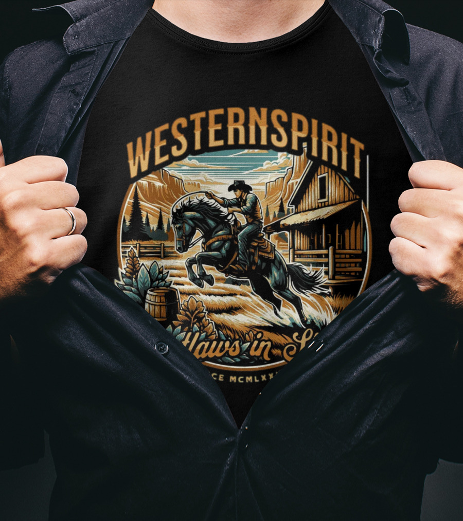 Western Spirit Outlaws IN Style Since Mcmlxxviii T-Shirt