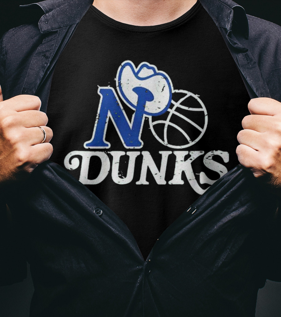 Dallas Mavericks No Dunks Cowboy Basketball T-Shirt