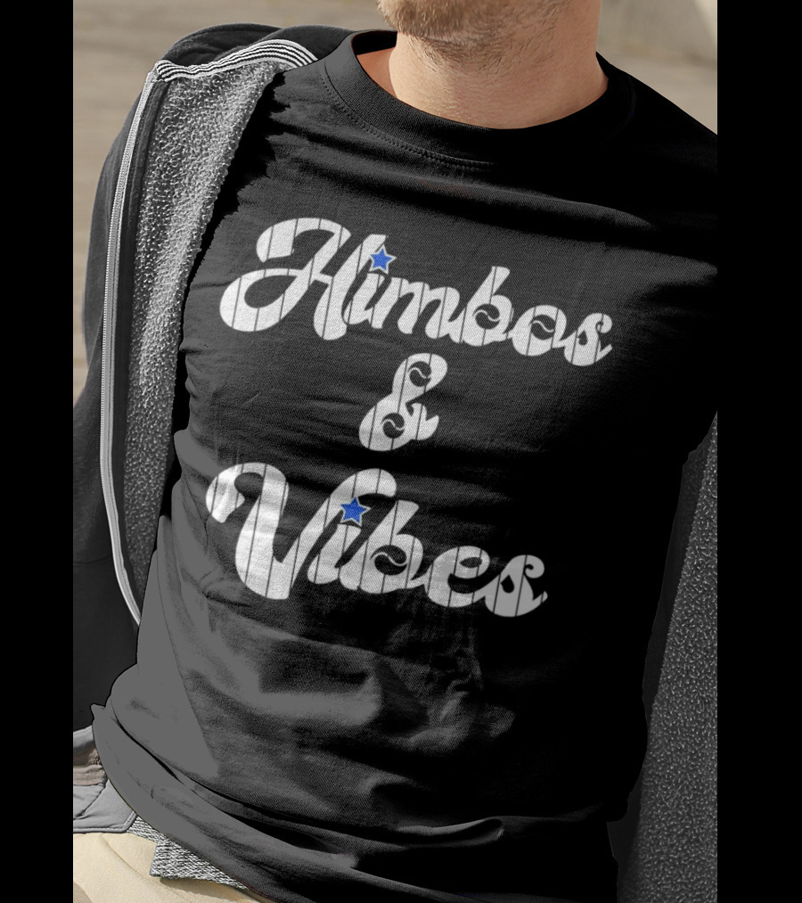 Himbos And Vibes Baseball Philadelphia Pinstripe Style With Stars T-Shirt