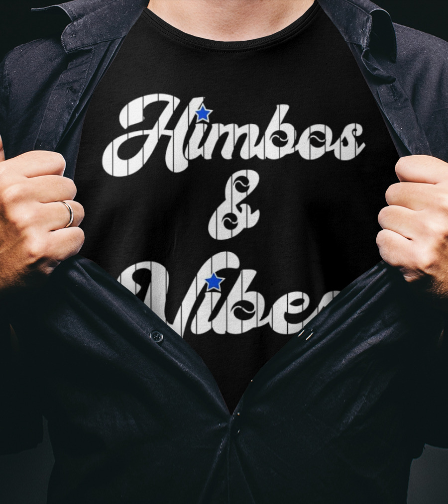 Himbos And Vibes Baseball Philadelphia Pinstripe Style With Stars T-Shirt