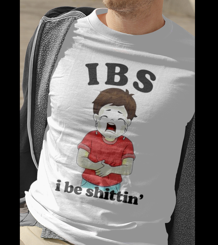 IBS I Be Shittin’ Kid Holding Stomach T-Shirt