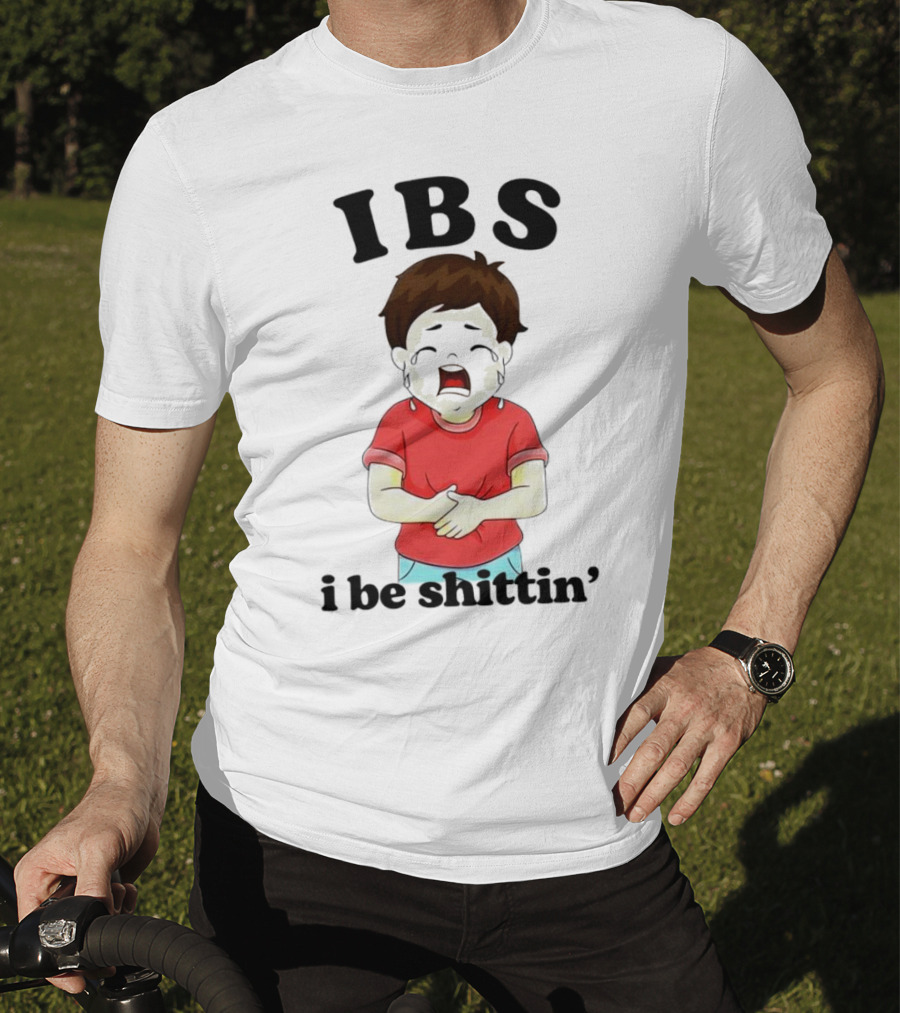 IBS I Be Shittin’ Kid Holding Stomach T-Shirt
