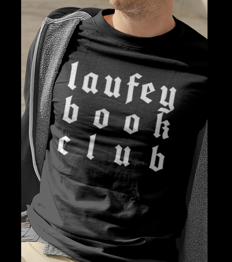 Laufey Book Club Gothic Font T-Shirt