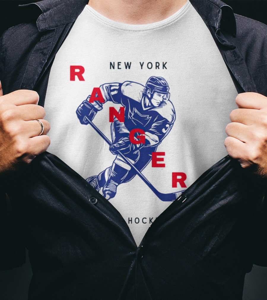New York Ranger National Hockey League Vintage Player T-Shirt