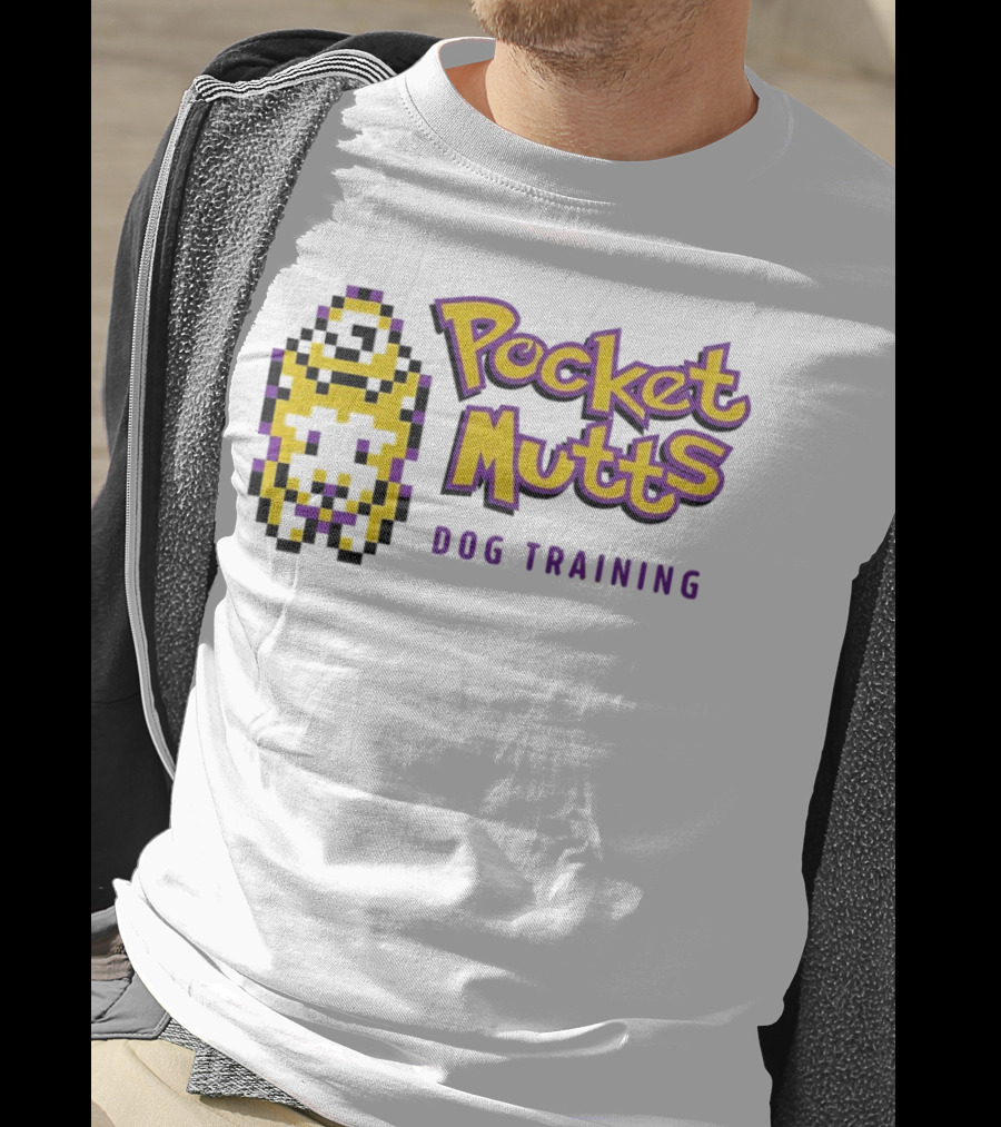 Pocket Mutts Dog Training Pixel T-Shirt