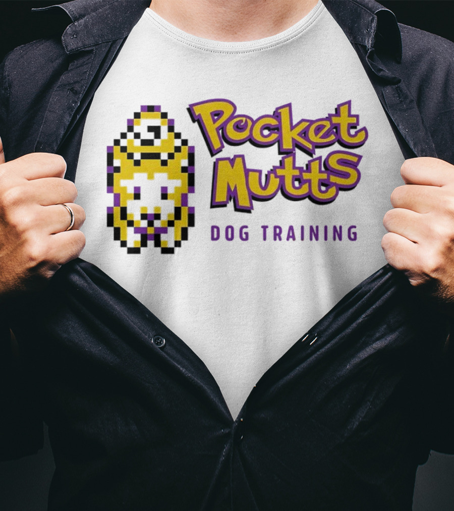 Pocket Mutts Dog Training Pixel T-Shirt
