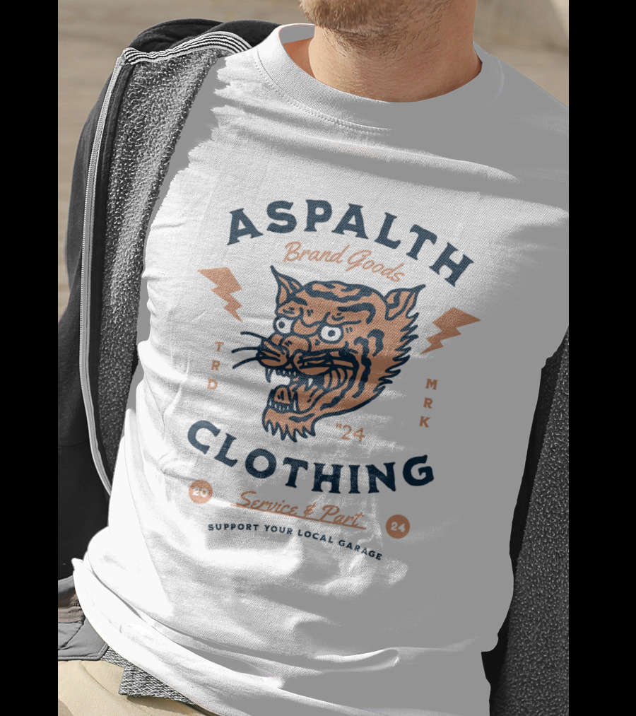 ASPALTH CLOTHING Brand Goods 24 Service And Part Supports Your Local Bodega TRD MRK T-Shirt
