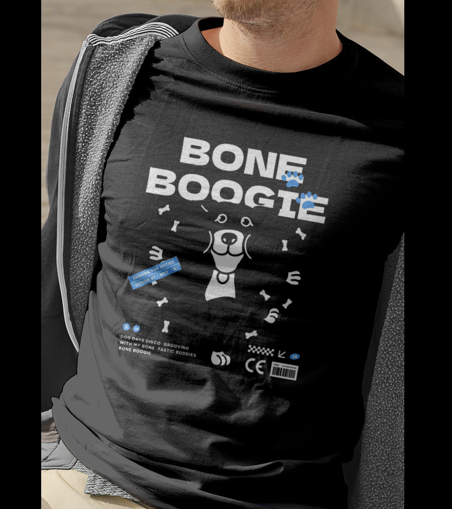 Bone Boogie Dog Days Disco Grooving With My Bone Tastic Buddies T-Shirt