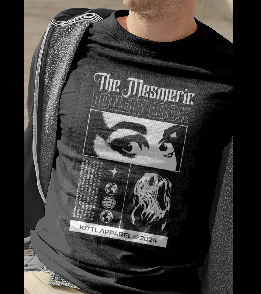 The Mesmeric Lonely Look Kittl Apparel © T-Shirt