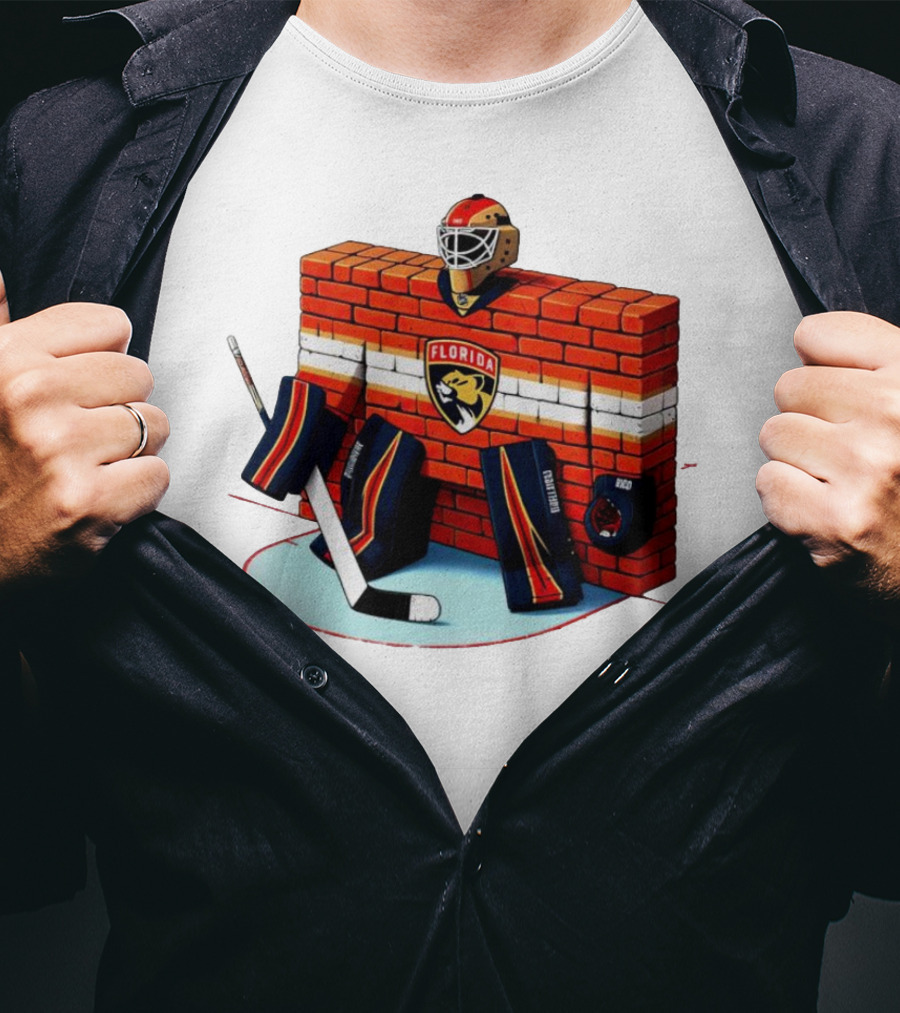 Florida Panthers Brick Wall Goalie Bod T-Shirt