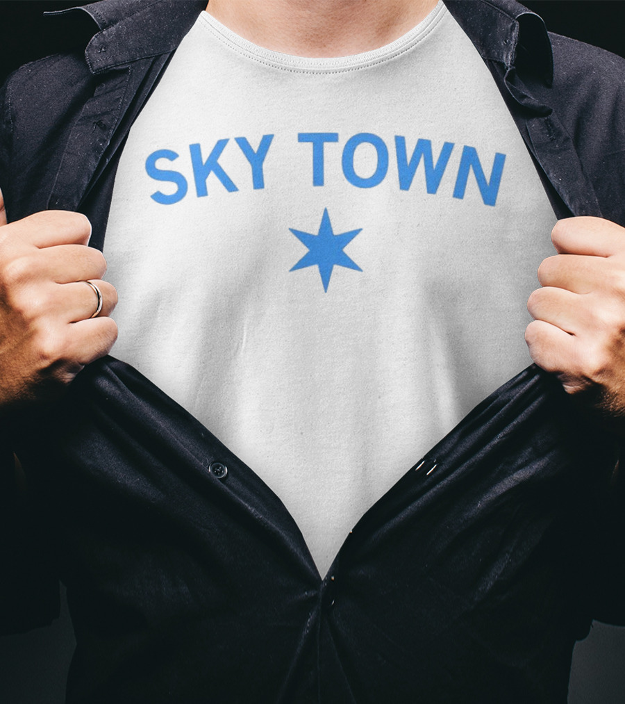SKY TOWN Blue Star T-Shirt