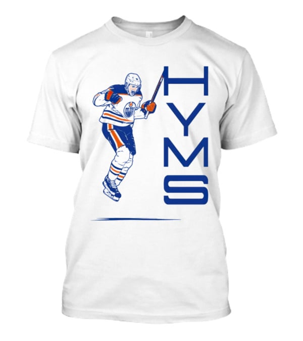 Zach Hyman Edmonton Oilers HYMS Hockey Player T-Shirt