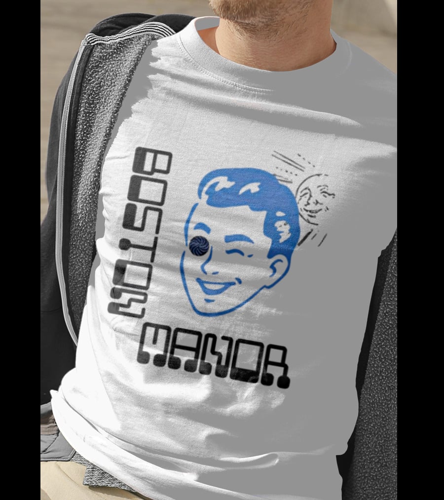 Boston Manor Sundiver Spiral Eye Winking Face T-Shirt