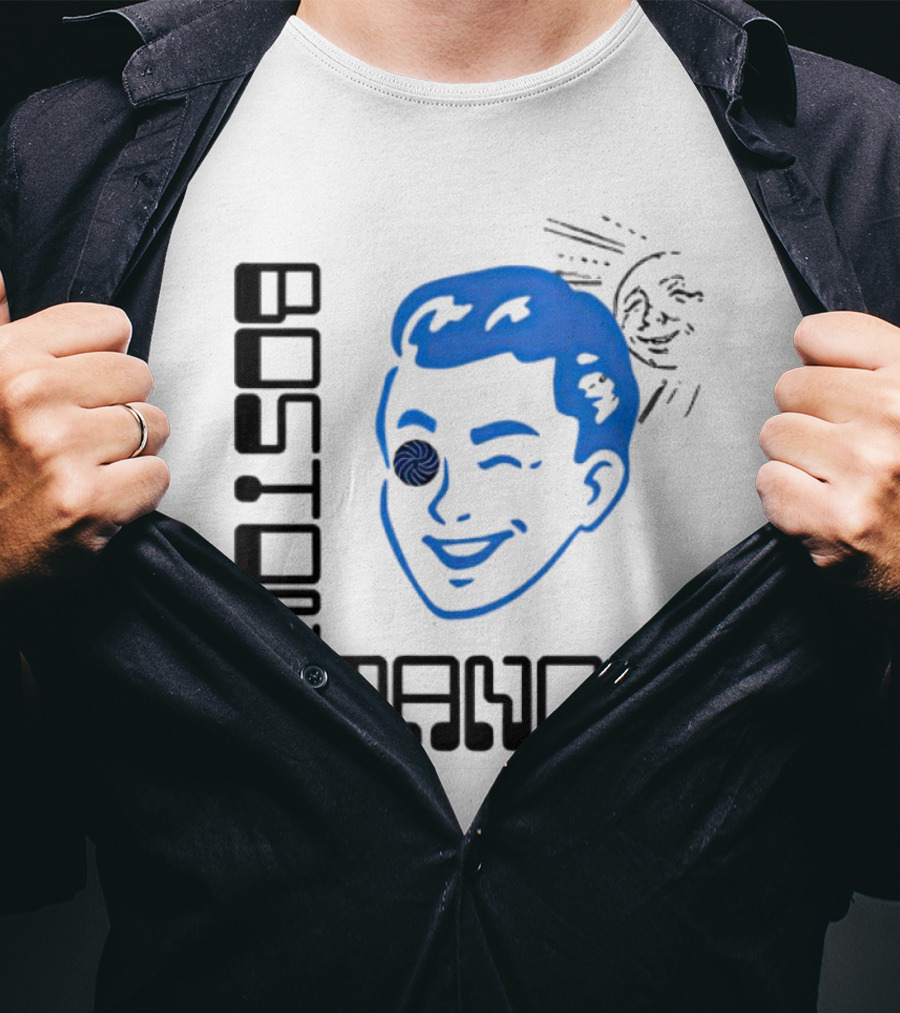 Boston Manor Sundiver Spiral Eye Winking Face T-Shirt