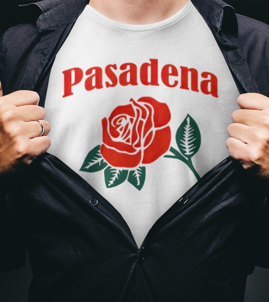 Pasadena Vintage Red Rose T-Shirt