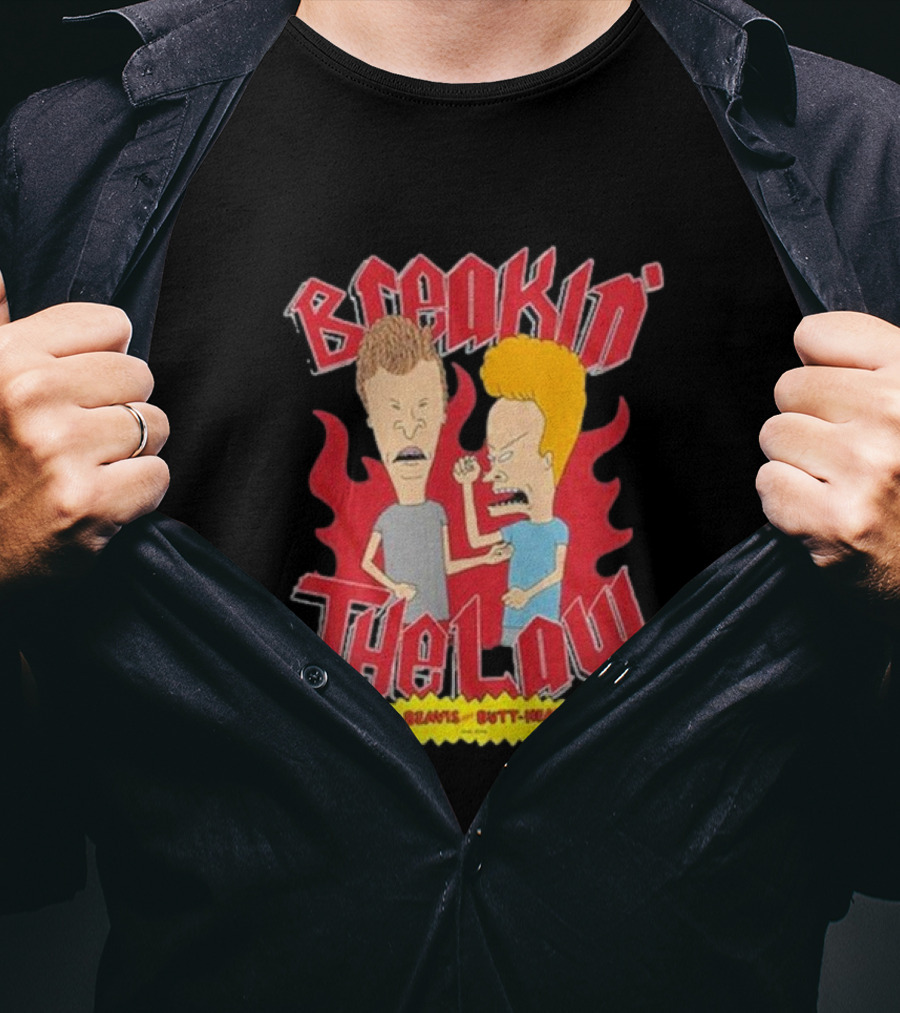 Beavis And Butt-Head Breakin The Law T-Shirt