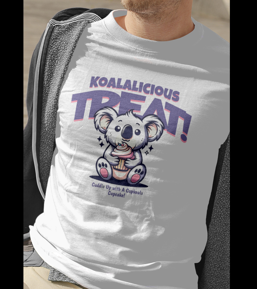 KOALALICIOUS TREAT Cuddle Up With A Cupkoala Cupcake T-Shirt