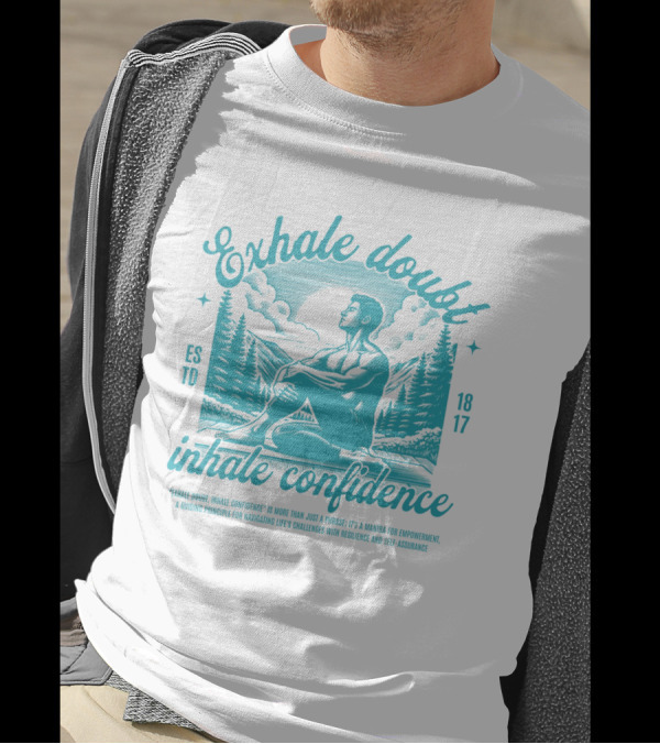 Exhale Doubt Inhale Confidence Mantra For Empowerment And Resilience 1817 T-Shirt