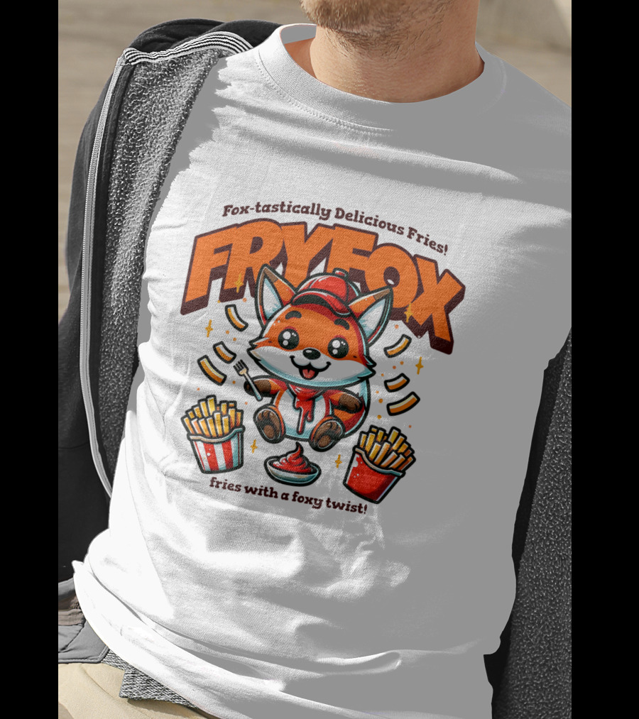 FRYFOX Fox-tastically Delicious Fries With A Foxy Twist T-Shirt