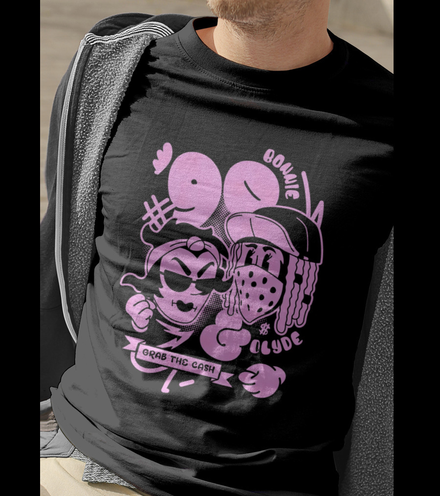 90 Bonnie And Clyde Grab The Cash T-Shirt