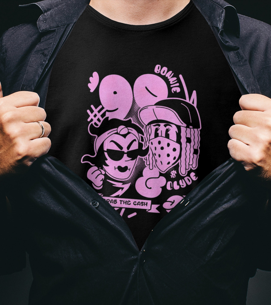 90 Bonnie And Clyde Grab The Cash T-Shirt