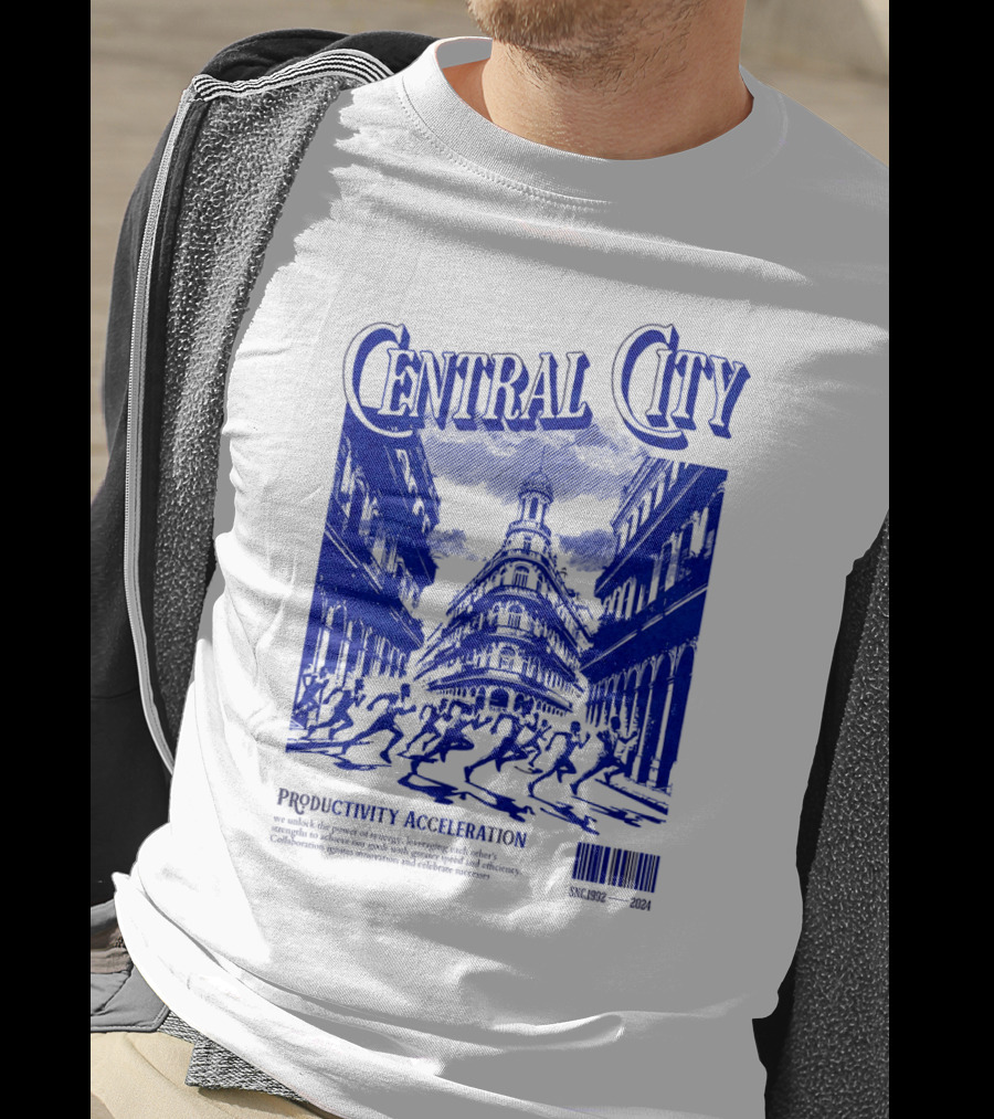 Central City Productivity Acceleration Crowded Streetscape T-Shirt