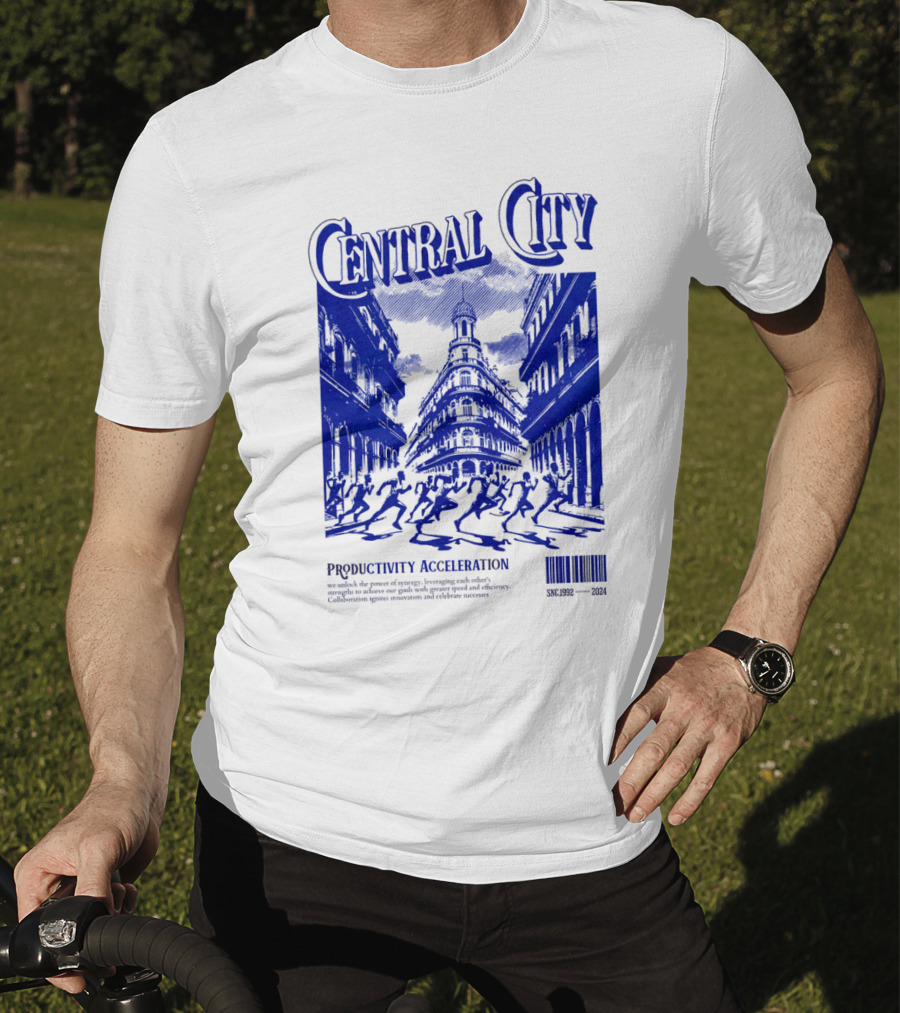Central City Productivity Acceleration Crowded Streetscape T-Shirt
