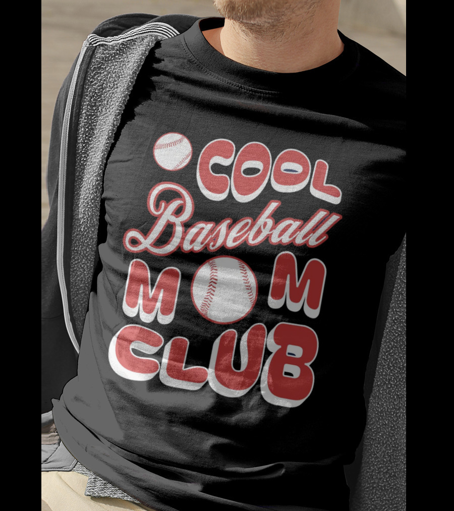 Cool Baseball Mom Club Baseball T-Shirt